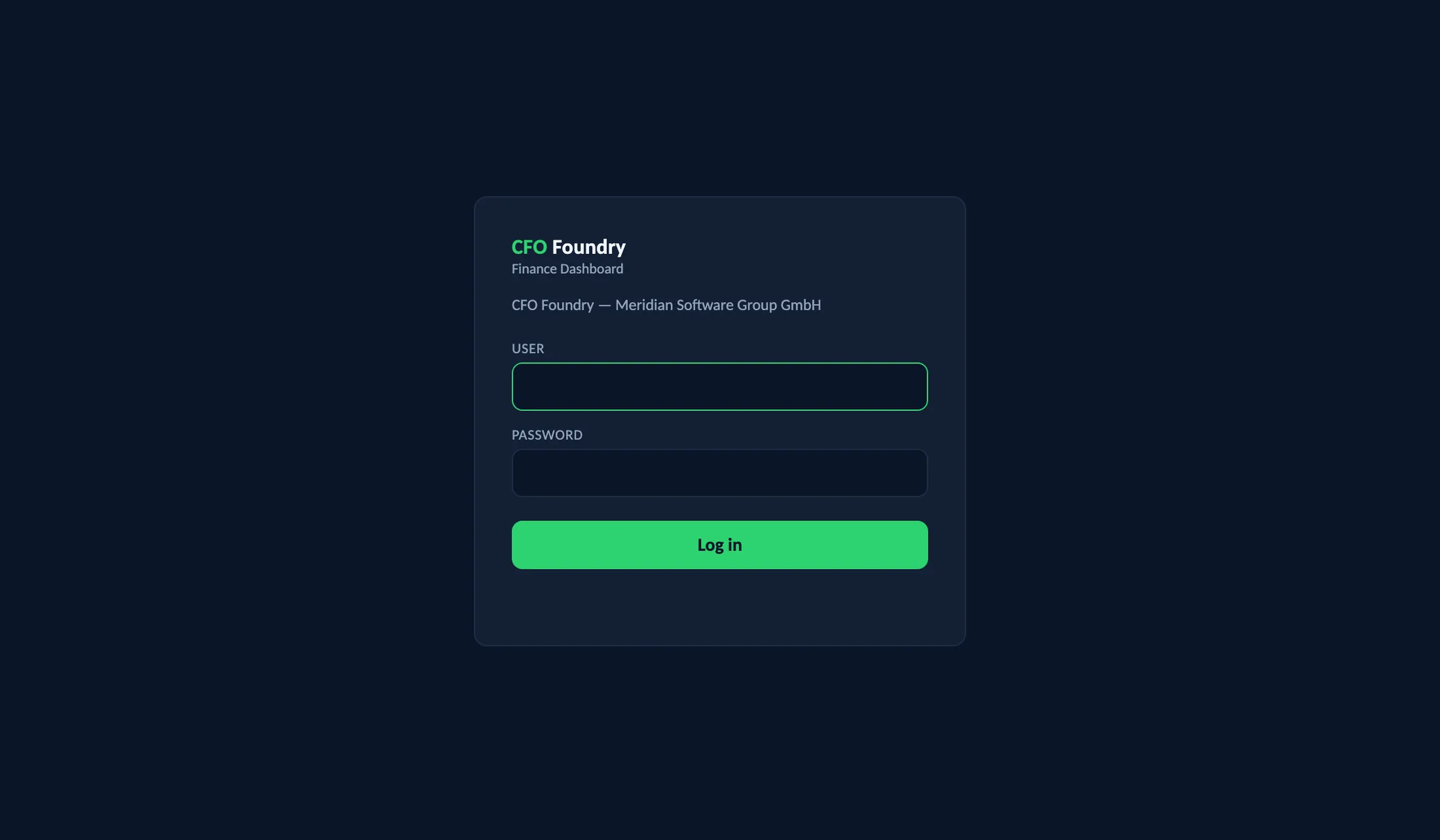Login Page: What a reader sees first.